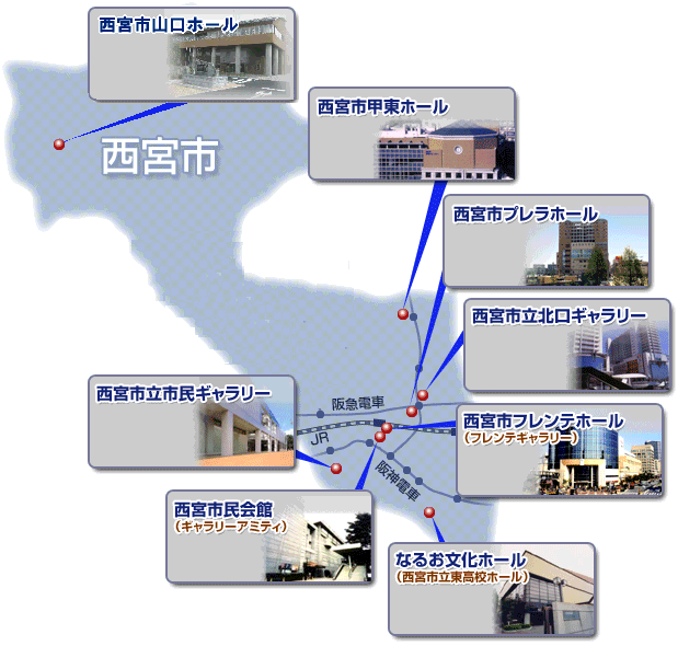 市内ホール施設等一覧