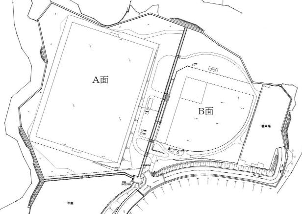 山口町船坂多目的グラウンド施設配置図201805
