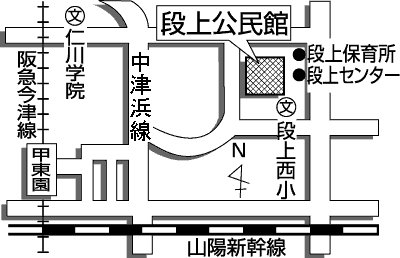 段上公民館地図