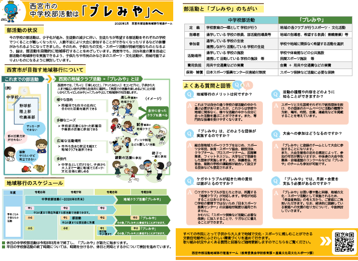 西宮の地域クラブ活動「プレみや」