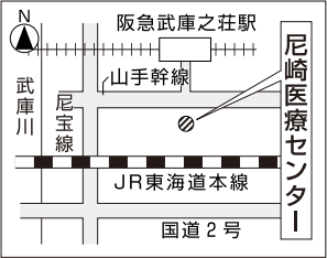 地図：尼崎医療センター