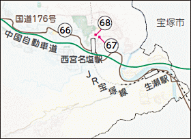 地図：塩瀬地区