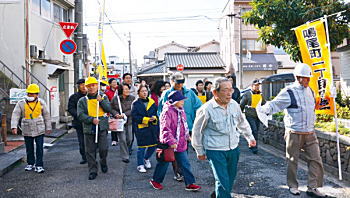 写真：避難訓練