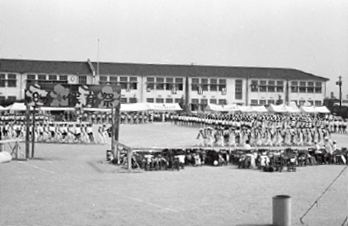 写真：学文中学体育祭（昭和38年）