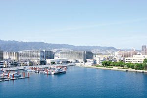 写真：西宮大橋からの風景