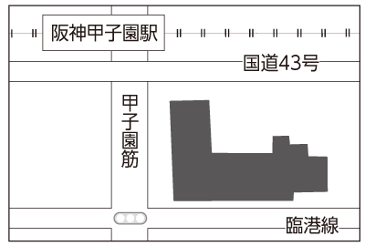 画像：甲子園八番町地図