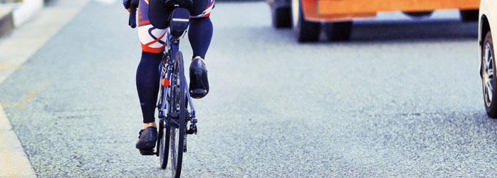 写真：自転車走行中の画像