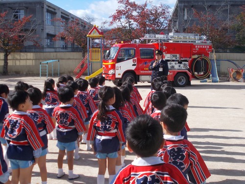 幼年消防クラブのようす