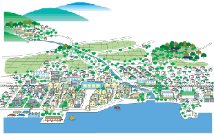 まちなみの図（遠景）