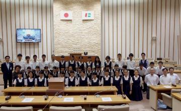 市立西宮高等学校「市議会」訪問　2019　集合写真