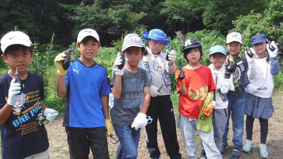 “甲山産”野菜を収穫