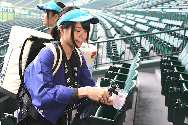 甲子園球場で生原酒の販売